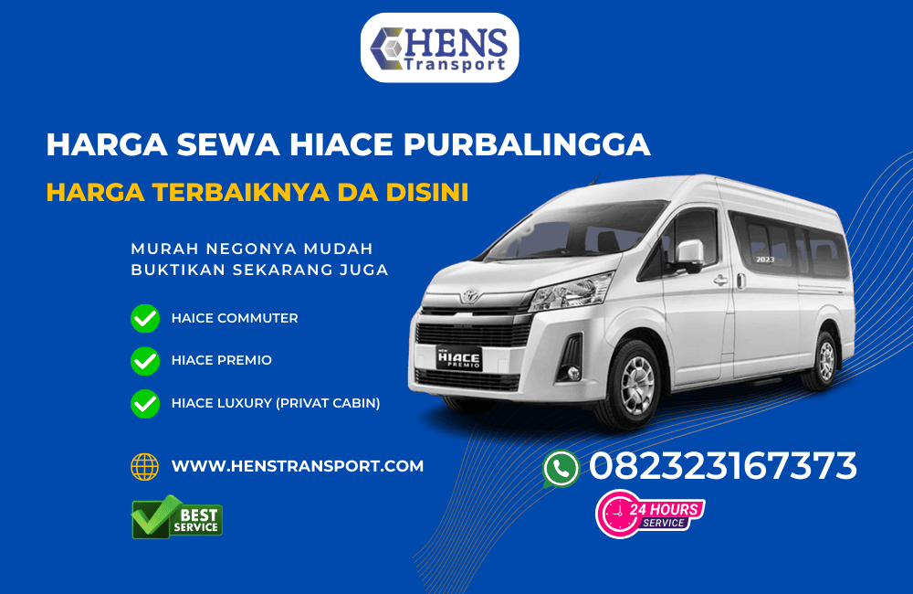 harga rental hiace purbalingga terbaru