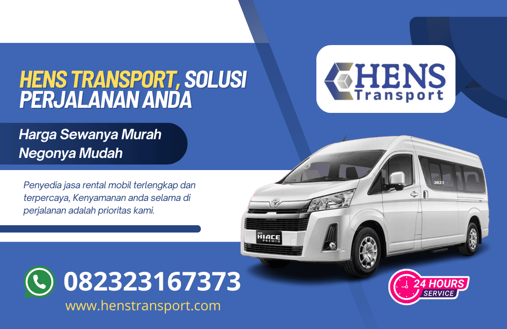 rental hiace purbalingga terbaik hens transport