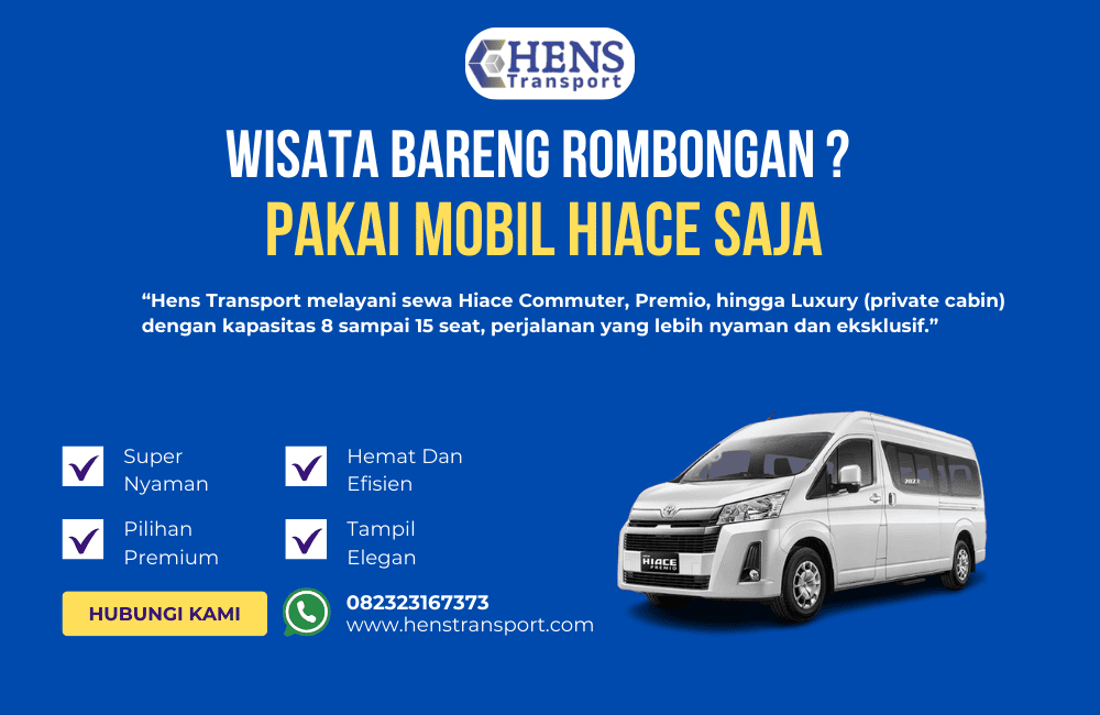 rental hiace purbalingga terpercaya